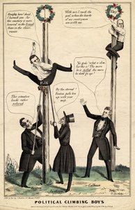 政治的クライミングボーイズ、Jベイリー、Hブホルツァー、ニューヨーク、1844年発行 作： James S. Baillie