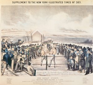 トムハイアとヤンキーサリバンの間の偉大な戦い、1849年 作： James S. Baillie