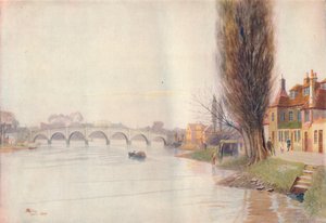 「オールド キュー橋」、1899 年、1914 年 作： James S Ogilvy