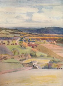 アルダーステッドからマースタムとレッドヒルを望む」1913年、1914年