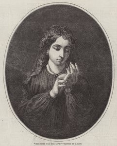 彼女は彼女の愛を決して告げなかった 作： James Sant