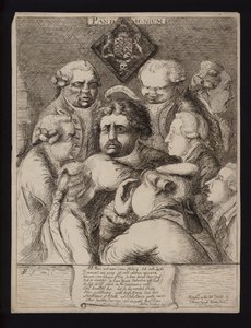 大混乱：フォックス・ノース連盟の崩壊後の英国の政情不安と、1784年にウィリアム・ピット・ザ・ヤンガー政権に取って代わったことに対する風刺 作： James Sayers