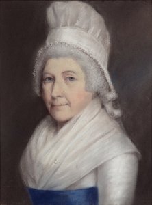 Mary Andrewes（グレーの紙にパステル 作： James Sharples