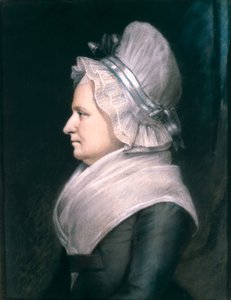 マーサ・ワシントン夫人（1731-1802）1796年（パステル・紙 作： James Sharples