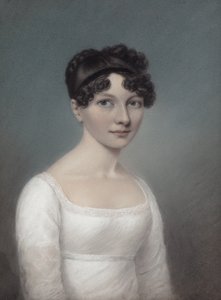 若い女性の肖像画 作： James Sharples