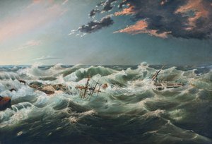 難破したアドメラ号（ケープ・バンクス、1859年8月6日 作： ジェームズ・ショー