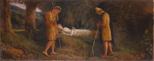 イモージェンとシェパード 1860-1870   作： James Smetham