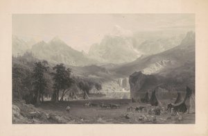 ロッキー山脈 作： James Smillie, after Albert Bierstadt