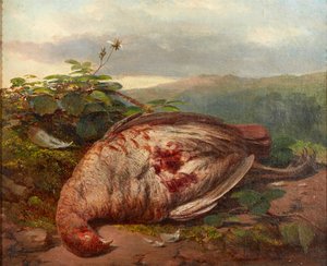 死んだゲームの静物（キャンバスに油彩） 作： James Sr Hardy