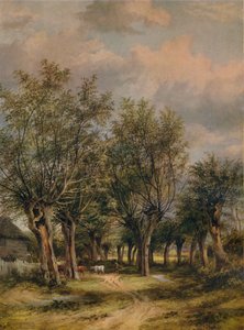 ノリッジ近くのレーン、c1837 作： James Stark