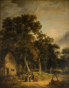 木の中のコテージ」1859年 作： James Stark