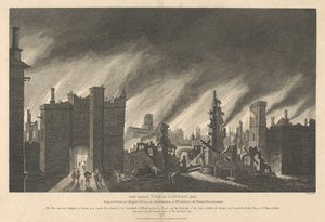ロンドンの大火、1666 作： James Stow