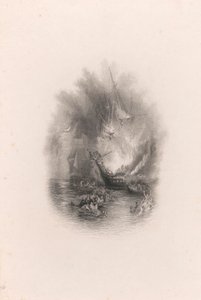 海での火事 (ビネット) 作： James T. Willmore