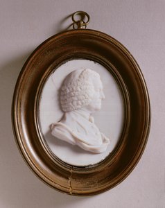 ジョン・ハリソンの肖像（1693-1776）（エナメルペースト） 作： James Tassie