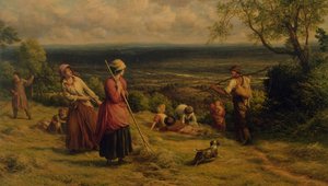 干し草メーカー、1862 作： James Thomas Linnell