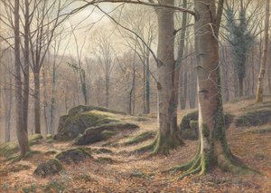 冬の朝、霜霜の融解、1885-1894 作： James Thomas Watts