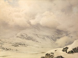 雪と雲の世界 作： James Thomas Watts