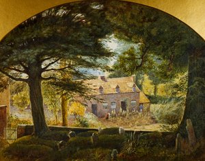 ノースフィールドチャーチヤードから見る、1874年 作： James Thomas Watts