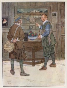 Izaak Walton による The Compleat Angler のイラスト 作： James Thorpe