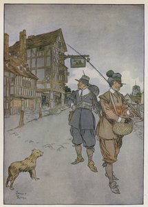 Izaak Walton による The Compleat Angler のイラスト 作： James Thorpe