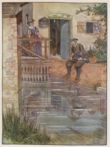 Izaak Walton による The Compleat Angler のイラスト 作： James Thorpe
