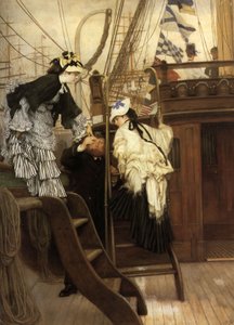 ヨットに乗る 作： James Jacques Joseph Tissot