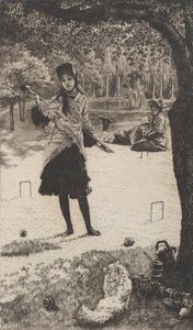 クロケット、1878年。 作： James Tissot
