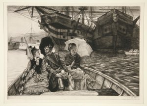 私の心は二人の間にある 作： James Tissot