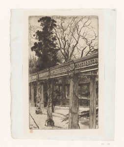 ロンドンのセント ジョンズ ウッドにある芸術家の庭の眺め。 作： James Tissot