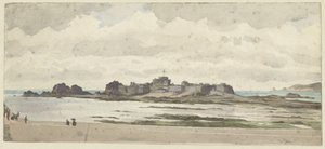 海岸の城または要塞 作： James Tissot