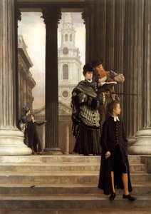 ロンドンの訪問者 作： James Jacques Joseph Tissot