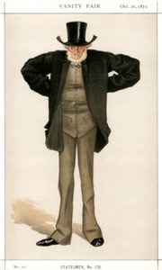 ニューカッスルオンタイン、ジョセフコーエン、イギリスの政治家、1872年。 作： James Jacques Joseph Tissot