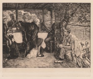 放蕩息子：太った子牛 作： James Tissot