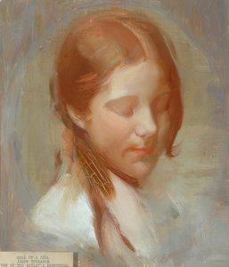 少女の頭（油彩？） 作： James Torrance