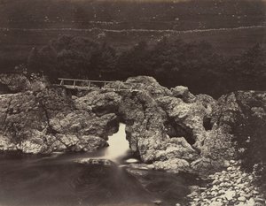 フォレストロッジ近くのシェパーズブリッジ、1871年。 作： James Valentine