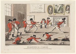 キャンペーンの資格、パブ。 1777（手描きの彫刻） 作： James Verney