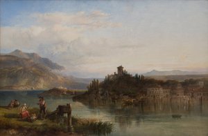 ガルダ湖の朝、イタリア、1861 作： James Vivien de Fleury