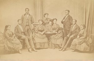 ジュビリー・シンガーズのカルト・デヴィジット、1872年、後に印刷されたもの。 作： James Wallace Black