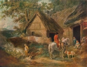 雑草を燃やすのに雇われた少年、1799年 作： James Ward