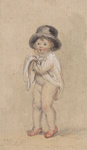 A Little Boy with Red Shoes (赤い靴とシルクハットの子供) 作： James Ward