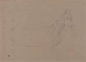 テート・ギャラリーに展示されている「シュヴァルの愛」の習作と思われる牝馬、1827年作 作： ジェームズワード