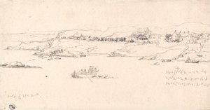 漁船のある沿岸の村 作： James Ward