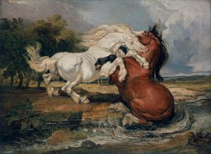 「闘馬」、1808年 作： James Ward