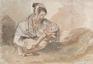 母親と幼児 作： James Ward