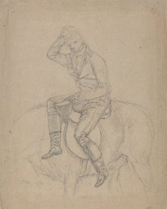 イノシシの死に臨むチャールズ・ブラント卿：ウォードが1815年に描いた4点セットのうちの1点のための習作 作： ジェームズワード