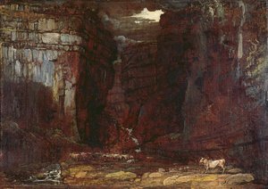 「ゴーデール・スカー」の研究、c.1811-13（キャンバスに油彩） 作： James Ward