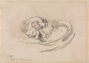 画家の息子、ヘンリー、眠る 作： ジェームズワード