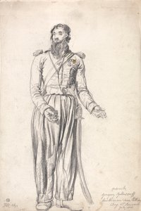 コサック、グレゴリー・イェロサーフ、1814年7月 作： James Ward