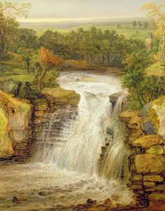 洪水後のクライドの滝、1852年 作： James Ward
