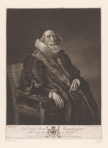 ポートレット・ヴァン・ローランド・ワンデスフォード ロード チーフ バロン ワンデスフォード (オブジェクトの称号) Schilderijen uit The Houghton Gallery (シリーズタイトル) ホートン・ギャラリー（シリーズタイトル） 作： James Watson (prentmaker)